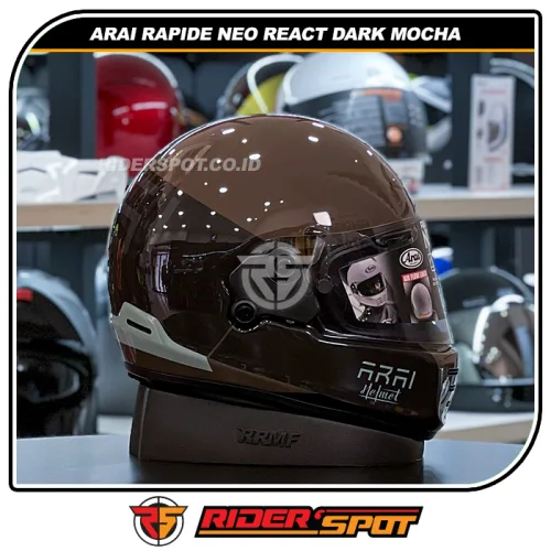 Arai Rapide NEO React Dark Mocha Helmet