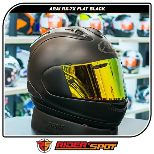 Arai RX-7X Flat Black Helmet – Riderspot