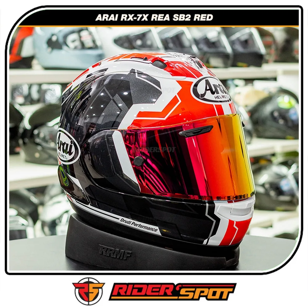 ARAI RX-7X REA SB2 Red Helmet – Riderspot