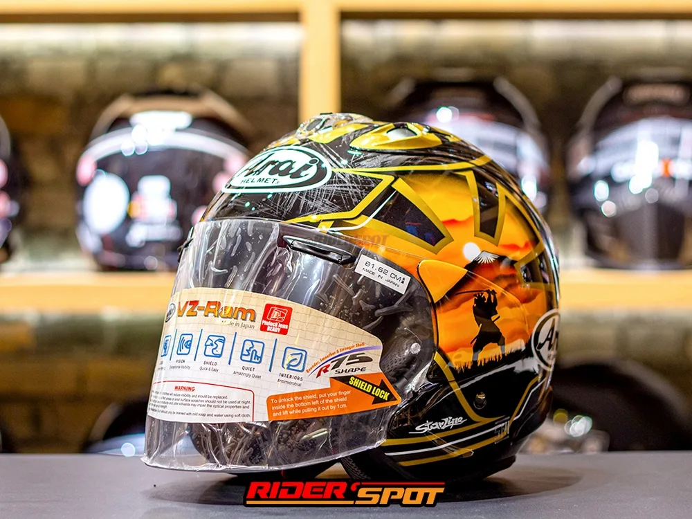 ARAI VZ-RAM Pedrosa Spirit Gold Helmet – Riderspot