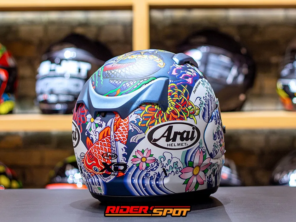 ARAI XD Oriental Flat Blue Helmet - Gambar 5