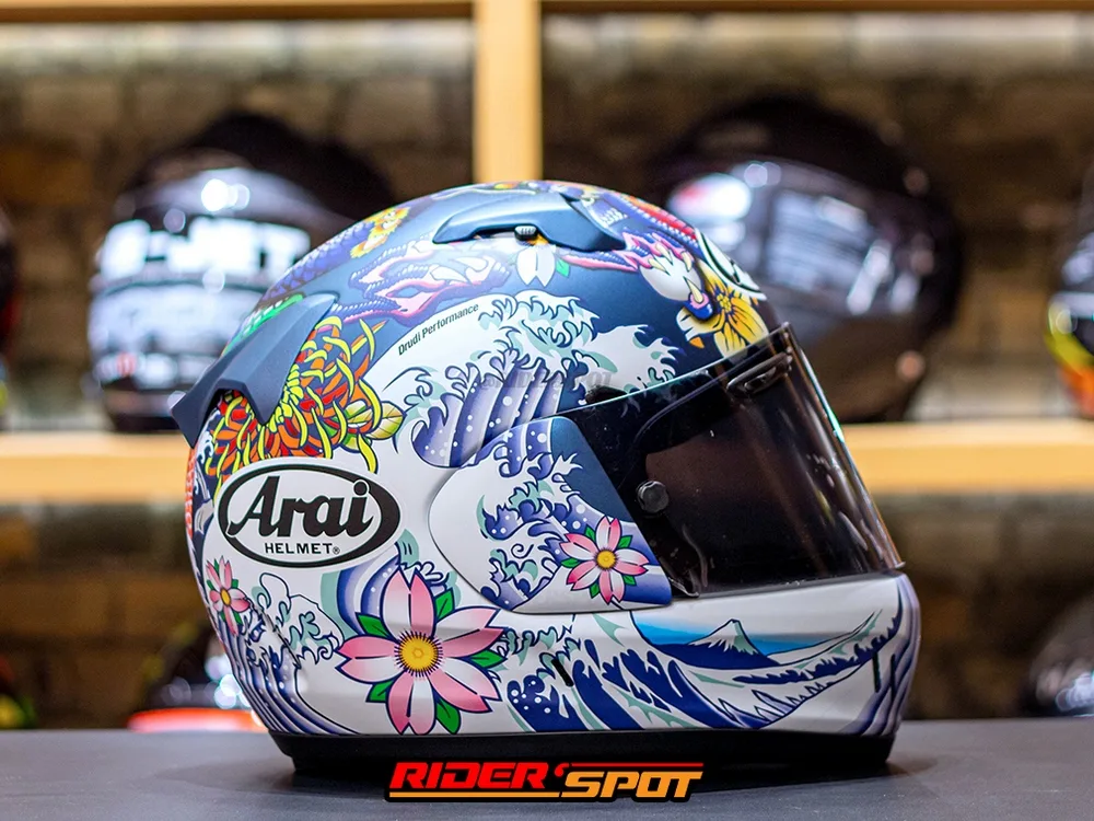 ARAI XD Oriental Flat Blue Helmet - Gambar 6