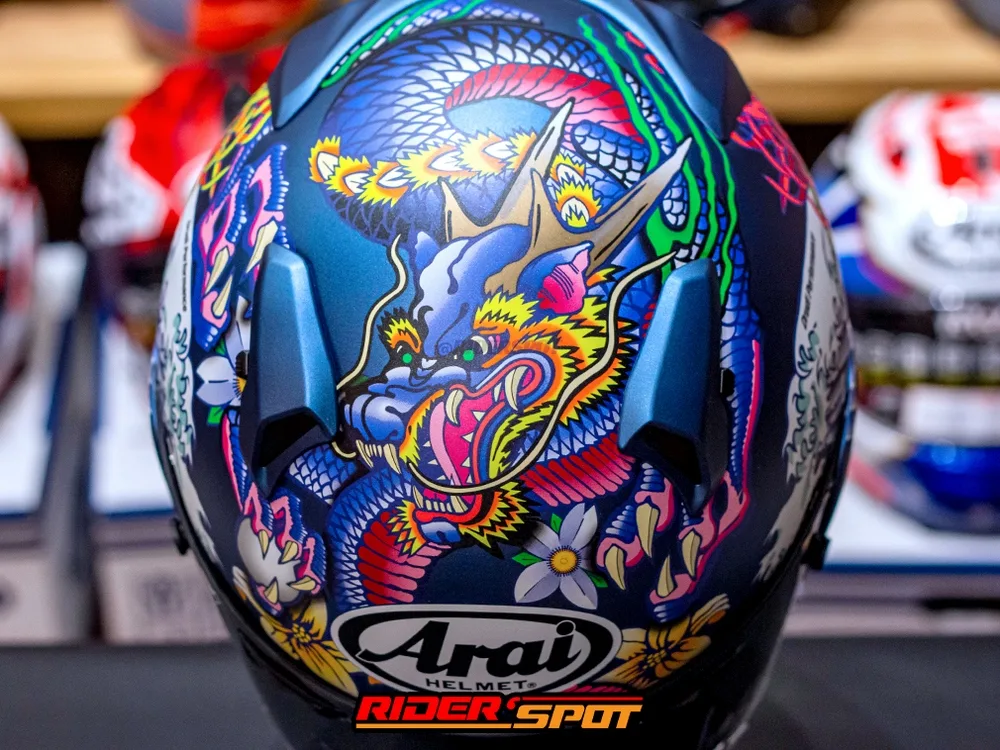 ARAI XD Oriental Flat Blue Helmet - Gambar 7
