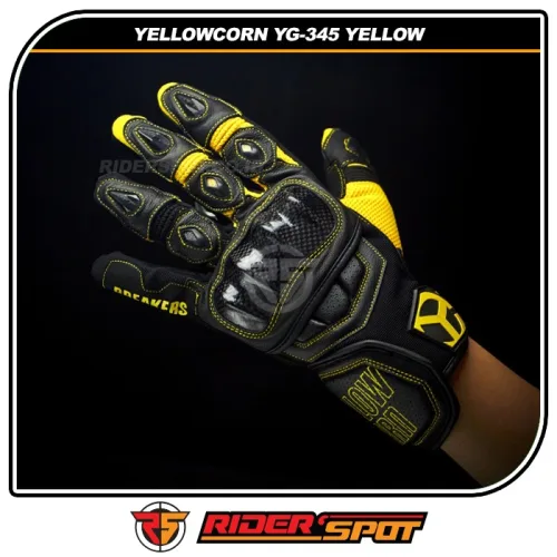 YELLOWCORN Glove YG-345 Yellow Mesh