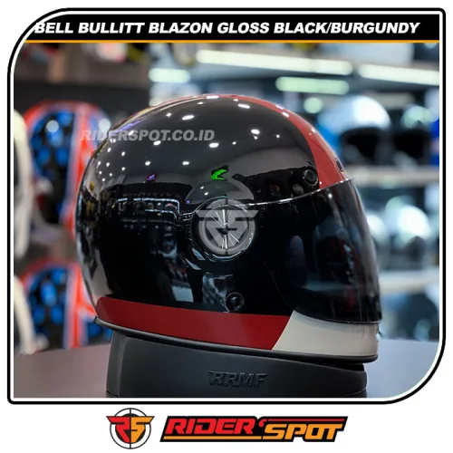 BELL Bullitt Blazon Gloss Black Burgundy Helmet