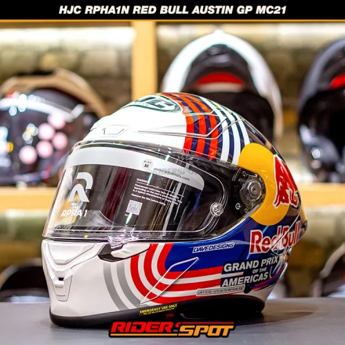 HJC RPHA 1N Red Bull Austin GP MC21 Helmet – Riderspot