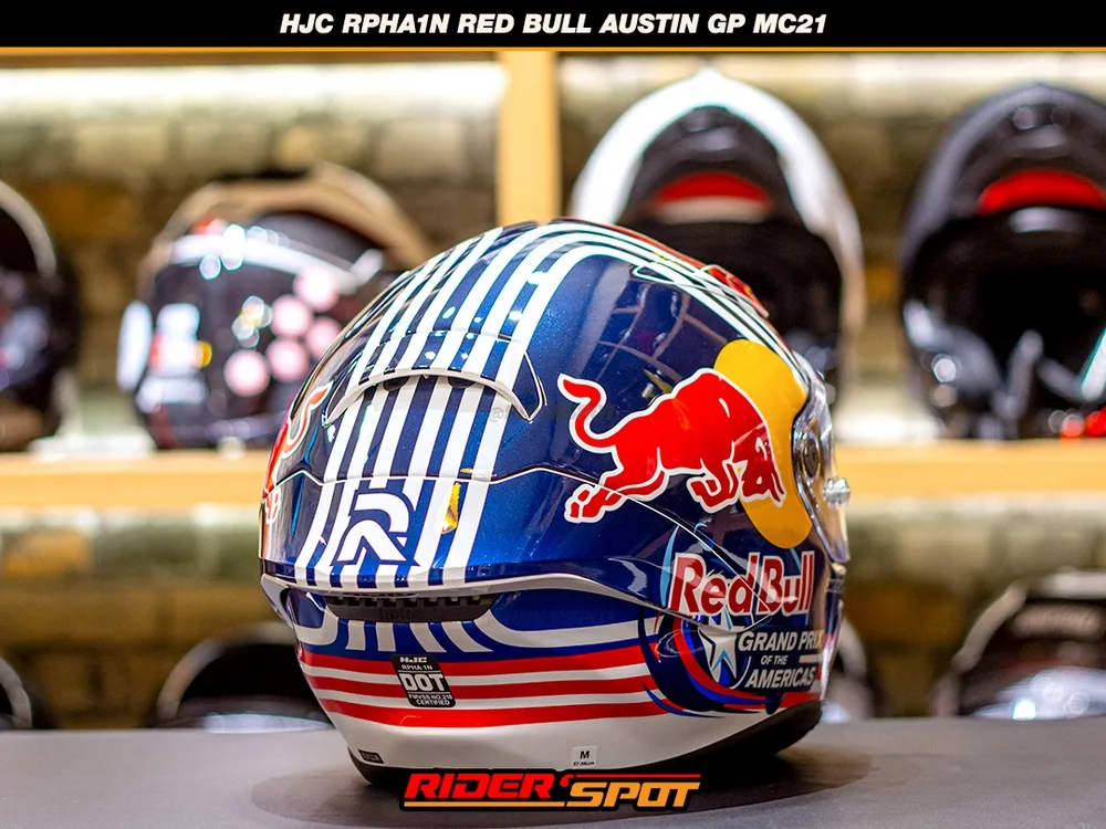 HJC RPHA 1N Red Bull Austin GP MC21 Helmet – Riderspot