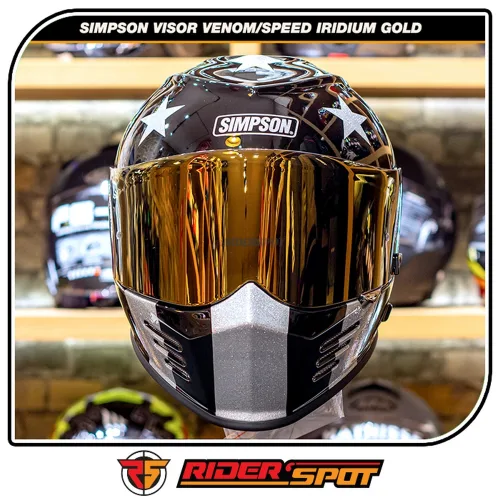 SIMPSON Visor Venom/Speed Mirror Gold