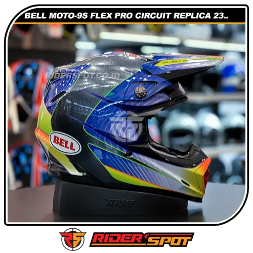 BELL Moto-9S Flex Pro Circuit Replica 23 Gloss Silver/Metallic