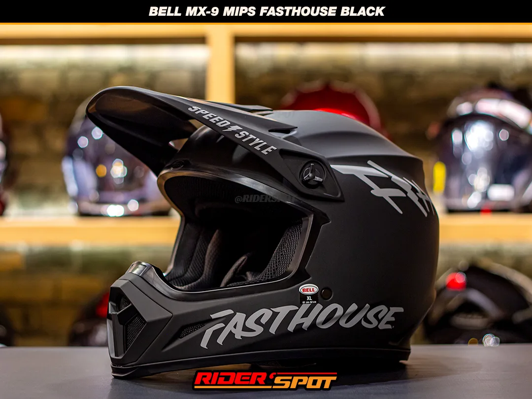 Bell MX-9 MIPS Fasthouse Black Helmet – Riderspot