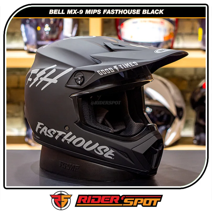 Bell MX-9 MIPS Fasthouse Black Helmet – Riderspot