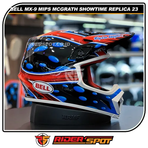 BELL MX-9 MIPS Mcgrath Showtime Replica 23 Gloss Black Red Helmet
