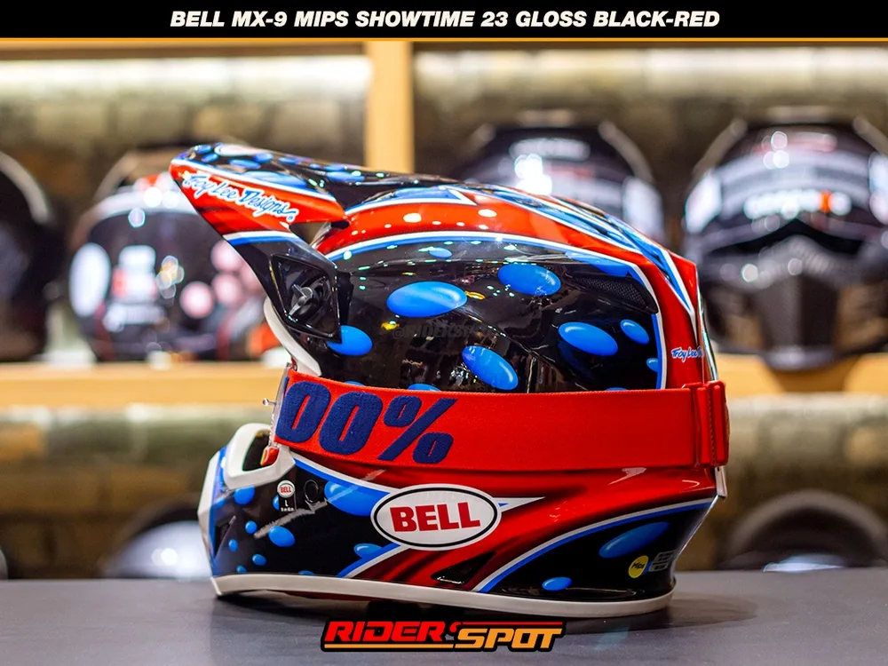 BELL MX-9 Mips Mcgrath Showtime Replica 23 Gloss Black Red Helmet