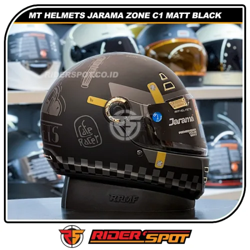 MT Helmets Jarama Zone C1 Matt Black Helmet