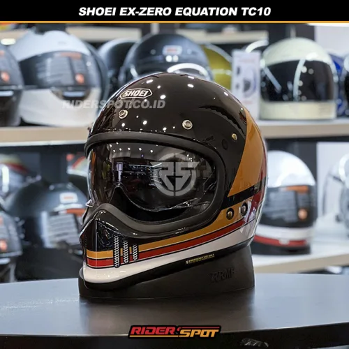 SHOEI EX-ZERO Equation TC10 Black White Helmet – Riderspot