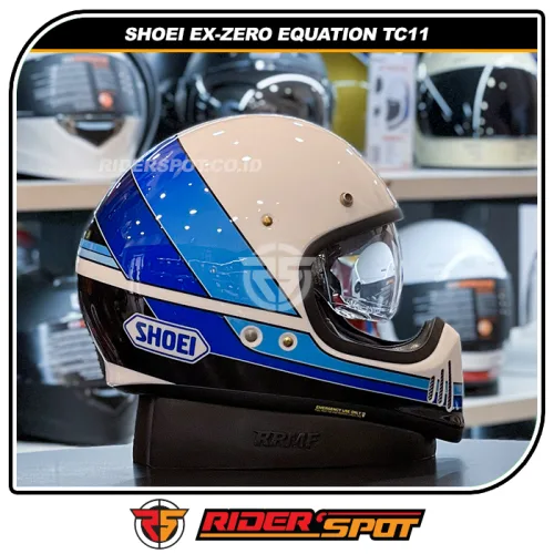 SHOEI EX-ZERO Equation TC11 White Blue Helmet