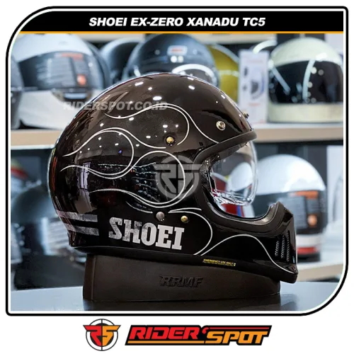 SHOEI EX-ZERO Xanadu TC5 Black White Helmet – Riderspot