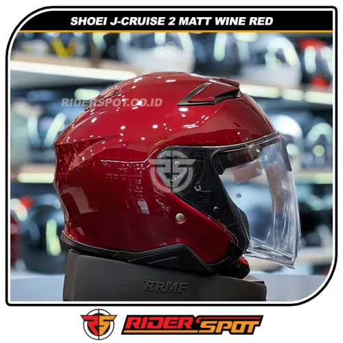 SHOEI J-Cruise 2 Wine Red Gloss Helmet