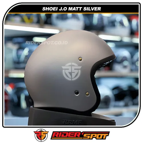 SHOEI J.O Matt Silver Helmet