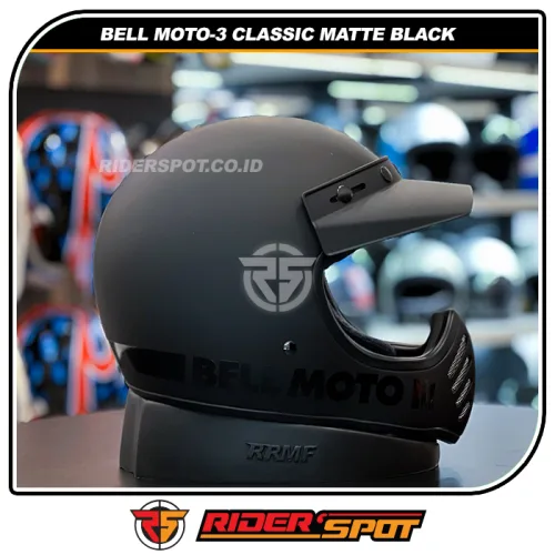 BELL Moto-3 Classic Black Matte Helmet