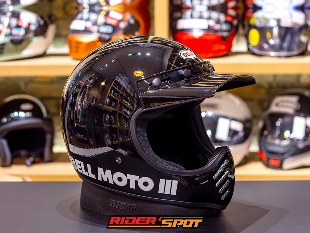 BELL Moto-3 Classic Black Gloss Helmet – Riderspot