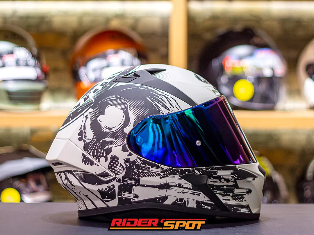 Airoh Valor Akuna Grey Matt Helmet - Gambar 3