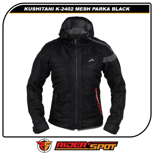 Kushitani Jacket K-2402 Full Mesh Parka Black – Riderspot