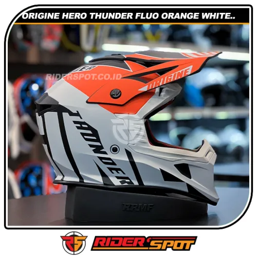 ORIGINE Hero Thunder Fluo Orange White Black Matt Helmet