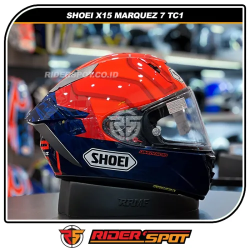 SHOEI X-Fifteen X15 Marquez 7 TC1 Red Blue Helmet
