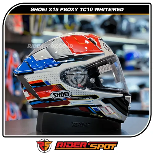 SHOEI X-Fifteen X15 Proxy TC10 White Red Helmet