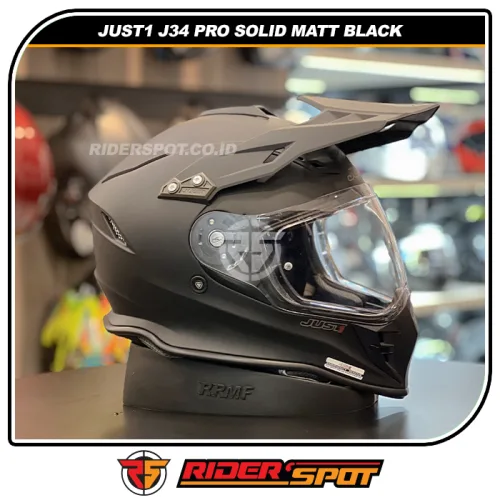 JUST1 J34 Pro Adventure Solid Matt Black