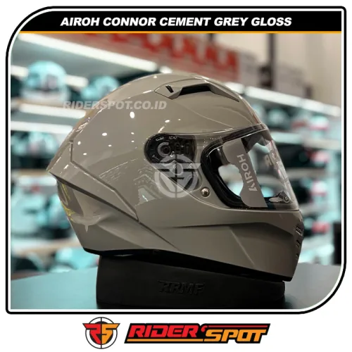 AIROH Connor Cement Grey Gloss Helmet