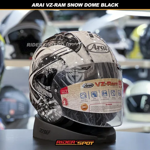ARAI VZ-RAM Snow Dome Black Helmet – Riderspot