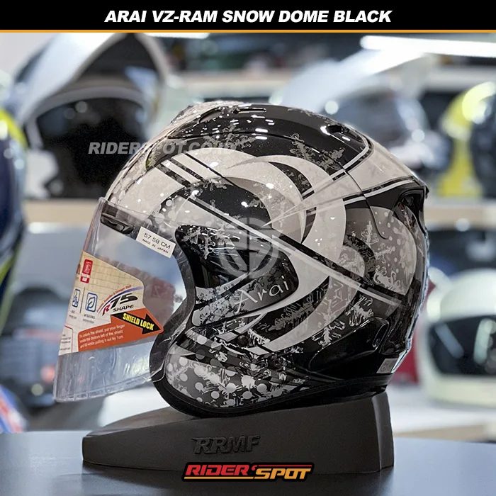 ARAI VZ-RAM Snow Dome Black Helmet – Riderspot