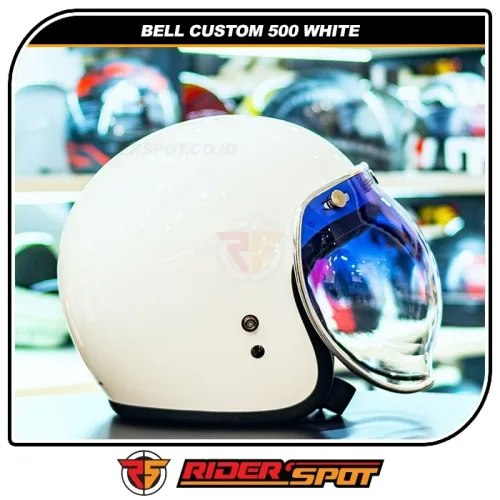 BELL Custom 500 White Helmet