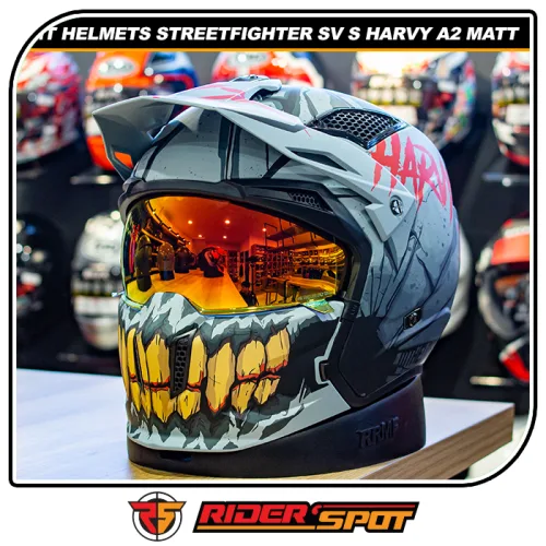 MT Helmets Streetfighter SV S Harvy A2 Matt Crossover