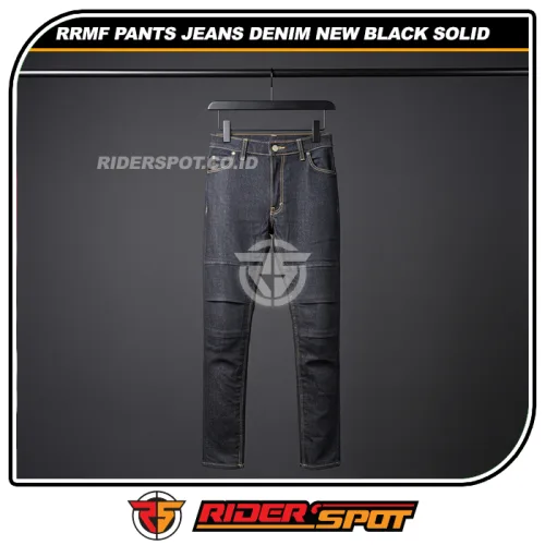 RRMF PANTS JEANS Denim New Black Solid
