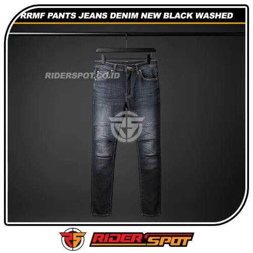 RRMF Pants Jeans Denim New Black Washed