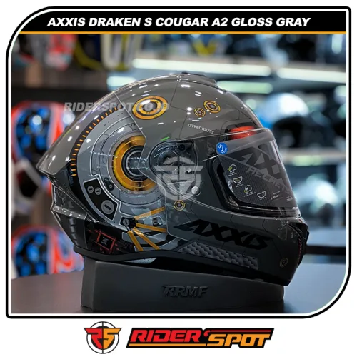 AXXIS Draken S Bionic A2 Gloss Black Helmet