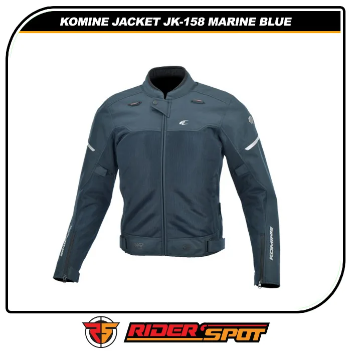 Komine Jacket JK-158 Marine Blue Protective Rider Mesh