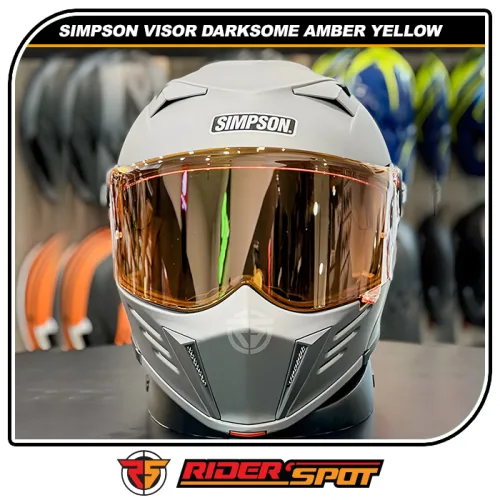 Visor Simpson Darksome Amber Yellow