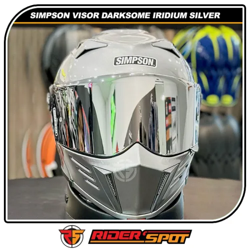 Visor Simpson Darksome Iridium Silver