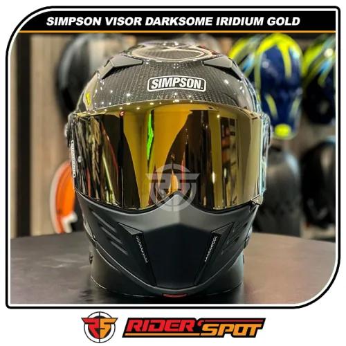 Visor Simpson Darksome Iridium Gold