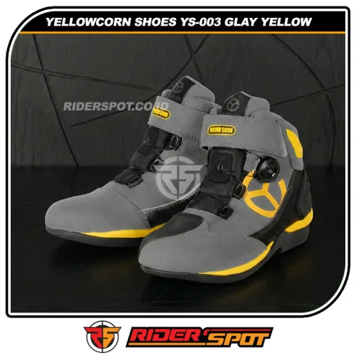 YELLOWCORN Riding Shoes YS-003 Glay Yellow