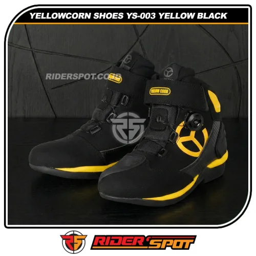 YELLOWCORN Riding Shoes YS-003 Yellow Black