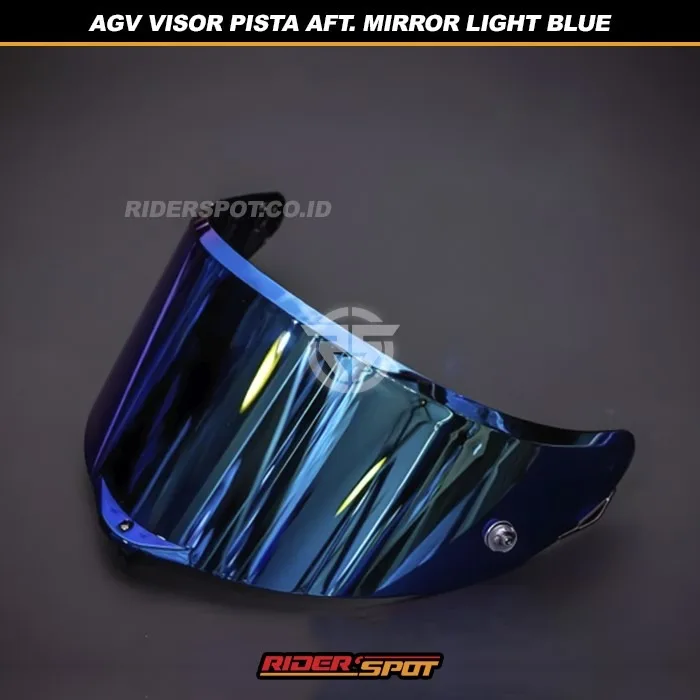 AGV Visor Pista Aftermarket Mirror Light Blue