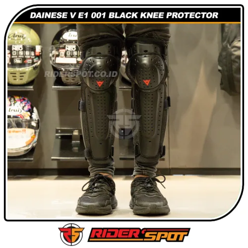 DAINESE V E1 001 Black Knee Protector Lutut