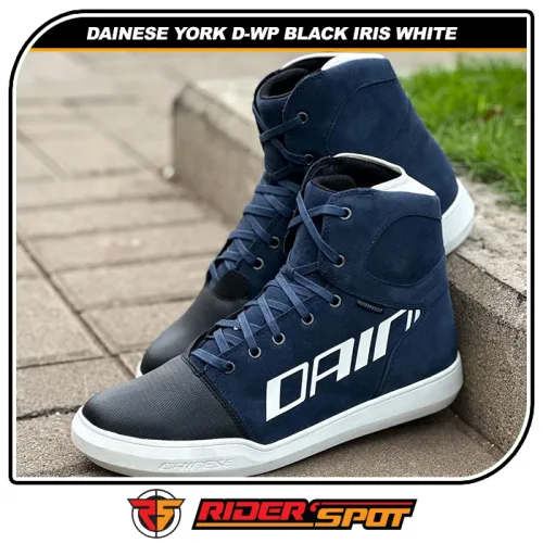 DAINESE York D-WP Black Iris White Shoes