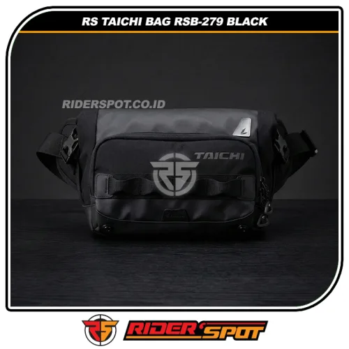 RS TAICHI Bag RSB-279 Waistbag Waterproof HipBag Black 5L