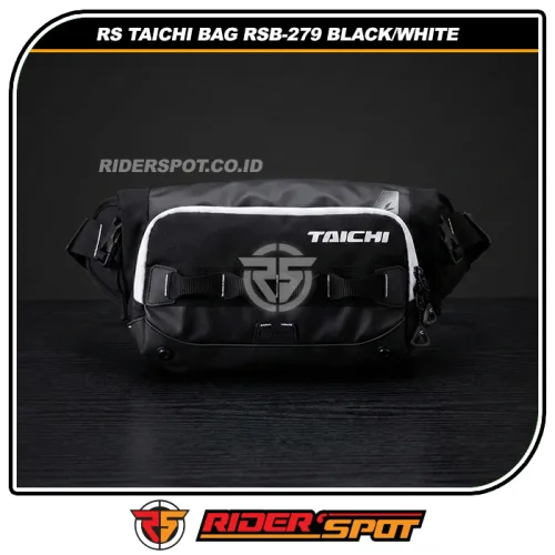 RS TAICHI Bag RSB-279 Waistbag Waterproof HipBag Black White 5L